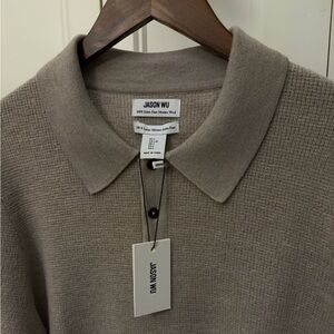 Jason Wu Beige Merino Wool Polo Sweaters
